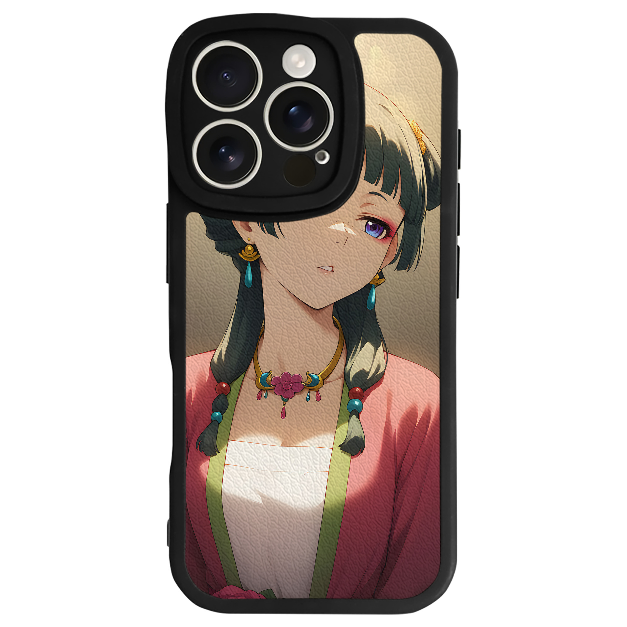 （画像用） 薬屋のひとりごと The Apothecary Diaries 【iPhone 16シリーズ対応】シリコンスマホケース（レザー調） 材質：シリコン